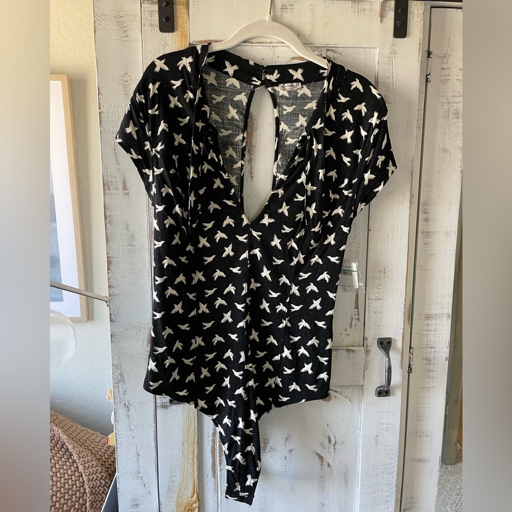 NWT Free People Pattern Bodysuit Large